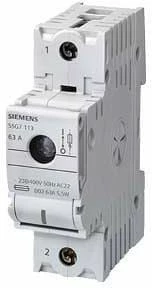 Siemens Lasttrennschalter Minized Für D02 Sicherungseinsätze, 63A 3 Siemens Lasttrennschalter Minized Für D02 Sicherungseinsätze, 63A