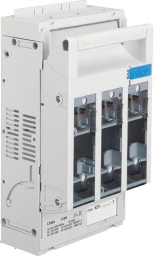 Hager LT058 Sicherungslasttrenner NH00 3x160A Hutschiene, Aufbau Zu + Ab: Prismenklemme AL 3 Hager LT058 Sicherungslasttrenner NH00 3x160A Hutschiene, Aufbau Zu + Ab: Prismenklemme AL