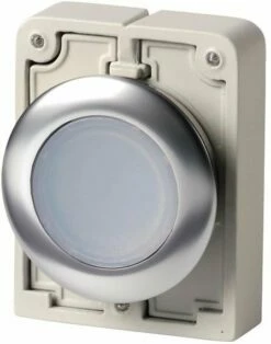 Eaton M30C-FDL-W Leuchtdrucktaste, 30mm Flach, Weiß (182925)