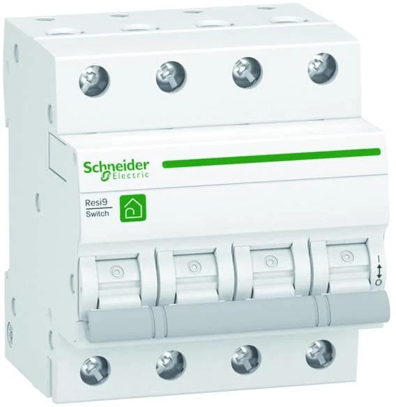 Schneider Electric Schneider R9S64463 Lasttrennschalter Resi9, 4-Polig+N, 63A, 415V AC 3 Schneider Electric Schneider R9S64463 Lasttrennschalter Resi9, 4-Polig+N, 63A, 415V AC