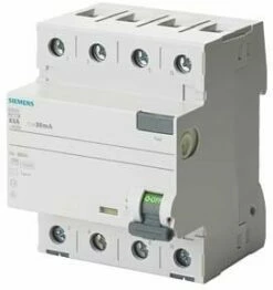 Siemens Siekens 5SV3342-6KL FI-Schutzschalter, 4-polig, Typ A, 25A, 30mA, 400V, N-links
