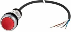 Eaton C22-DRL-R-K01-24-P62 Leuchtdrucktaste Mit Offenem Ende, Rastend, Rot (185591)