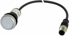 Eaton C22-DRL-W-K10-24-P1 Leuchtdrucktaste Mit M12A-Stecker, Rastend, Weiß (185560)