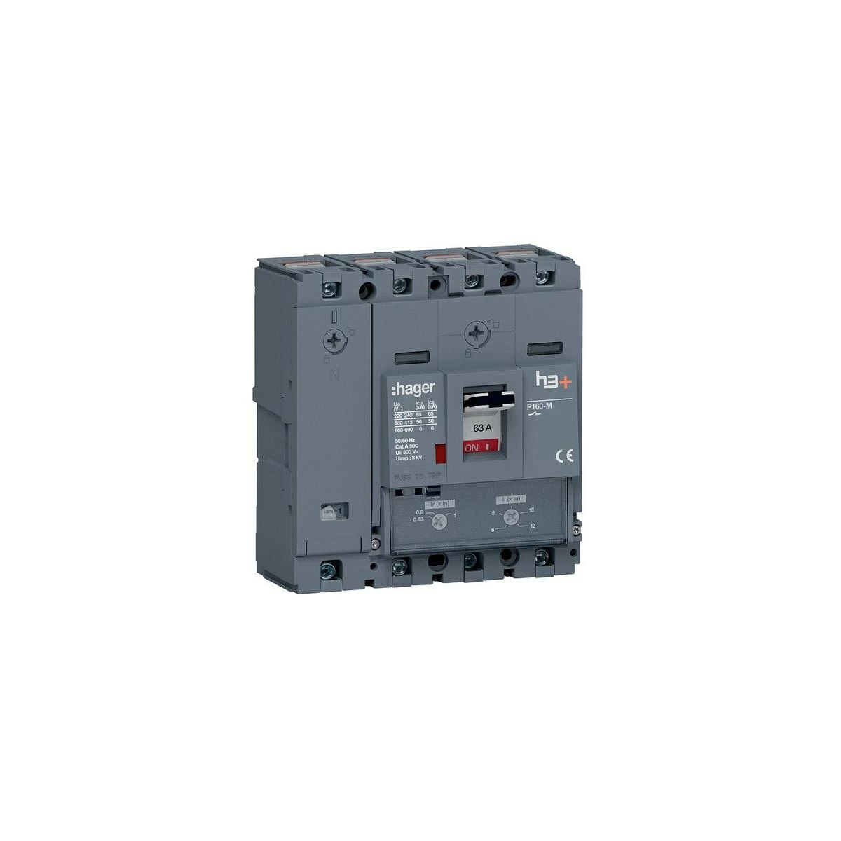 Hager HMS064DC Leistungsschalter P160 63A 50kA (HMS064DC) 3 Hager HMS064DC Leistungsschalter P160 63A 50kA (HMS064DC)