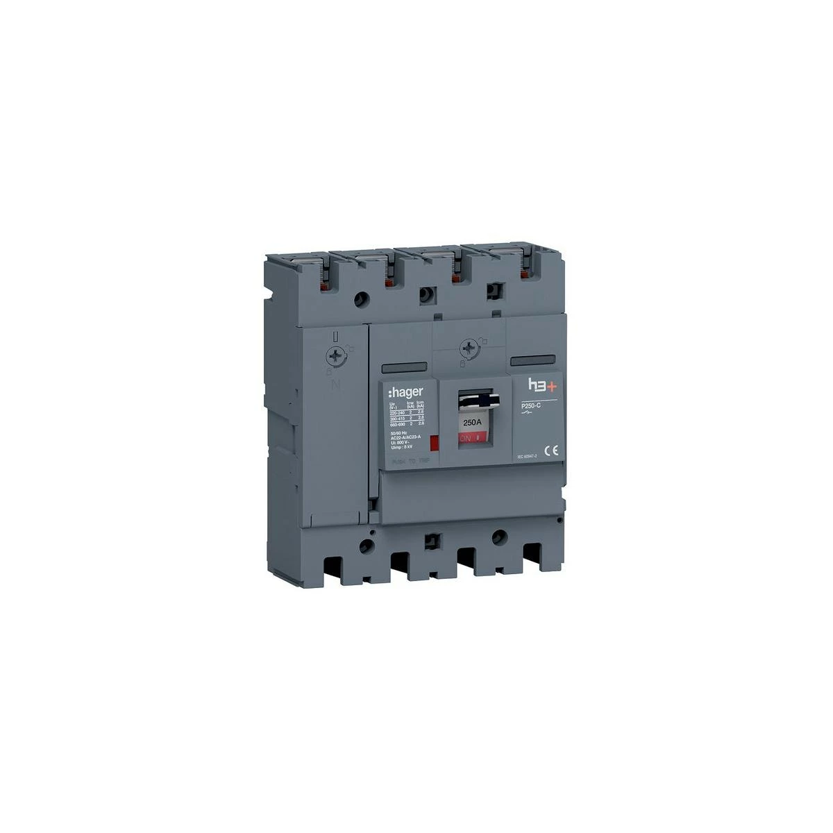 Hager HCT251AR Lasttrennschalter P250 4 Polig 250A 3 Hager HCT251AR Lasttrennschalter P250 4 Polig 250A