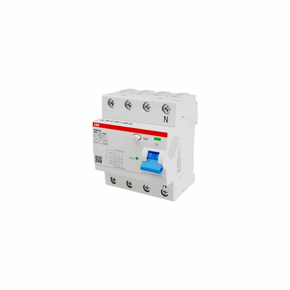 ABB F204B-63/0,03 FI-Schutzschalter Typ B (2CSF204568R1630) 3 ABB F204B-63/0,03 FI-Schutzschalter Typ B (2CSF204568R1630)