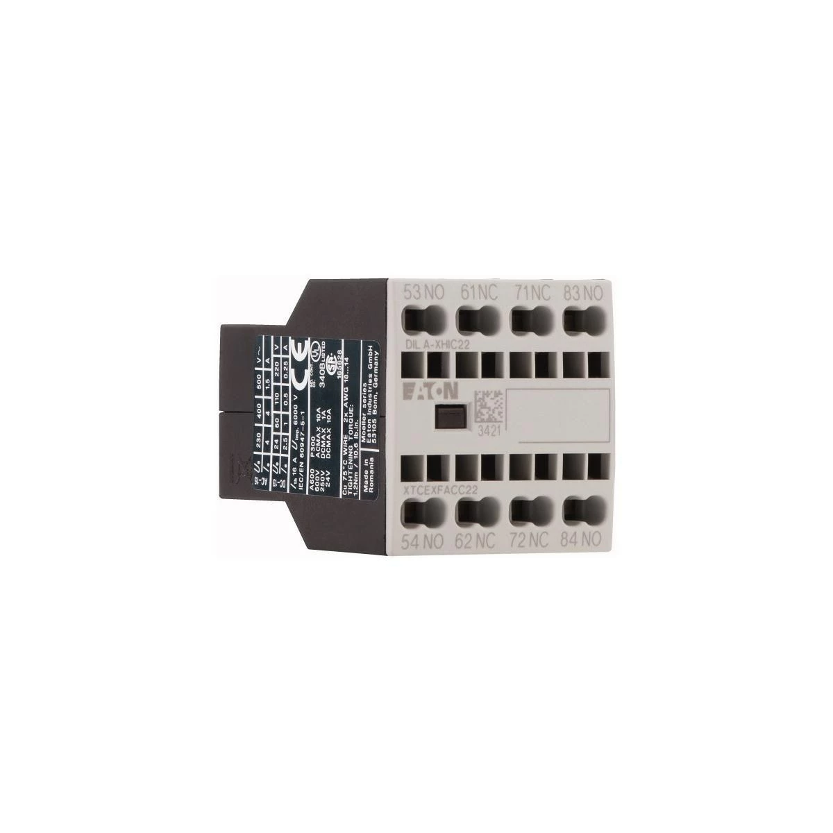 Eaton DILA-XHIC22 Hilfsschalterbaustein 2S+2Ö, Aufbau Federzuganschluss (276532) 4 Eaton DILA-XHIC22 Hilfsschalterbaustein 2S+2Ö, Aufbau Federzuganschluss (276532) – Bild 2